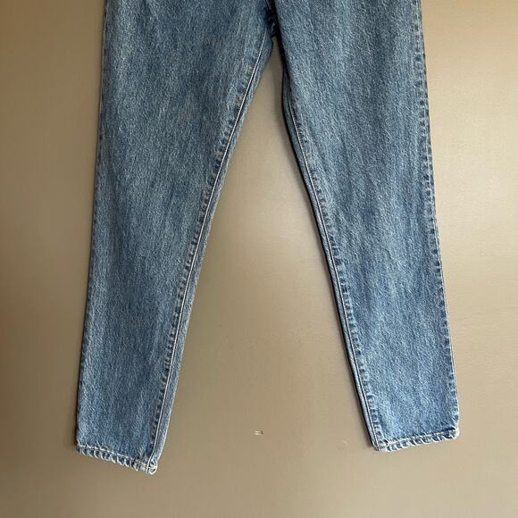 SLVRLAKE Beatnik Ankle Jeans in Pacific Wash Size 25 Blue High Rise Mom Jeans - Picture 6 of 16